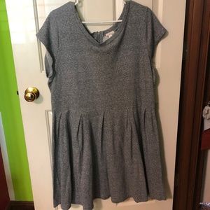 Gap Grey Zipper Back Dress